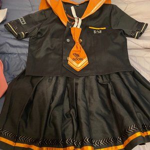 Yomoduki Runa cosplay Custume Anume Gambler School uniform